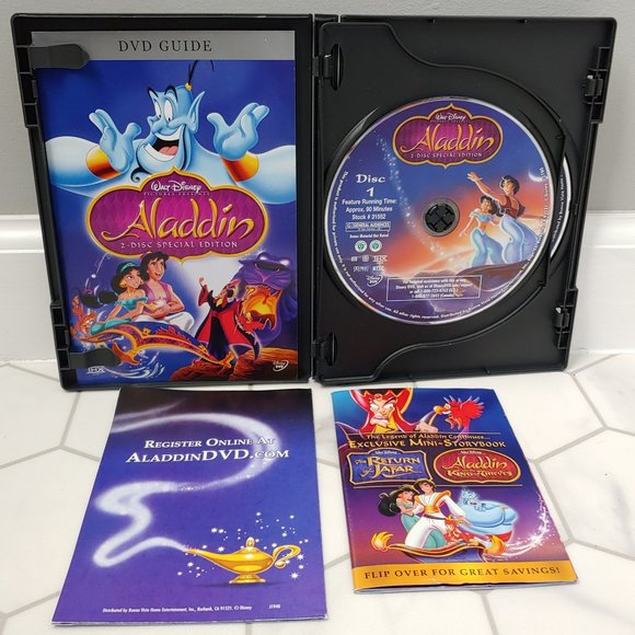 Disney 4 DVD Kids Movie Bundle -Aladdin, Merry Madagascar & Peter Pan Sing Along - Picture 4 of 8